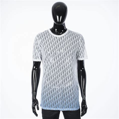 dior oblique devore effect t shirt